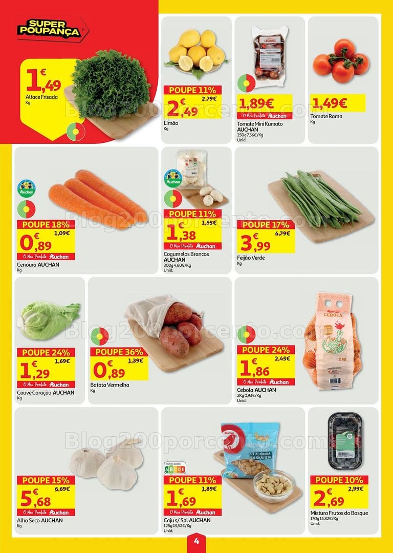 Antevisão Folheto AUCHAN Super Poupança Promoções de 30 julho a 5 agosto